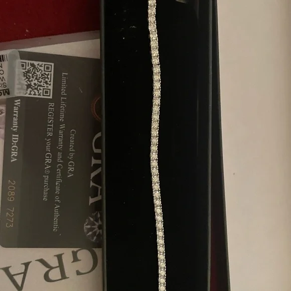 Moissanite Diamond Tennis Bracelet 3mm 6” - Picture 2 of 5